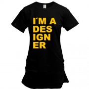Подовжена футболка для дизайнера "i`m a designer"